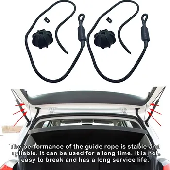 Комплект от 2 ремъци за задната част на рафта автомобил, кабел за определяне на мъниста, опаковки за съхранение в багажника, капака на тавата, въжета, найлон ремъци, резервни части