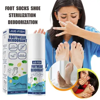 Натурален дезодорант за обувки, спрей от миризмата на краката, Антибактериален дезодорант за чорапи, лек сърбеж, изпотяване, борба с неприятна миризма, Грижа за краката