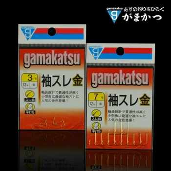 Кука Gamakatsu Sleeve злато, Внесени от Япония, кука без чакъла Gamakatsu smal lish, Автентичност е гарантирана