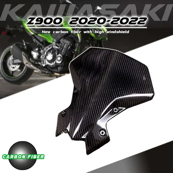 За Kawasaki Z900 2020 2021 2022 100% Напълно Сухо Предното Стъкло, Изработени От Въглеродни Влакна Голям Обтекател Мотоциклетни Комплекти Обтекателей От Въглеродни Влакна