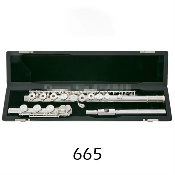 665 Флейти Висококачествен Посеребренный Инструмент с отворен отвор за 17 клавиатури Флейти
