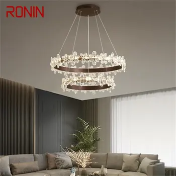 Висящи лампи RONIN Nordic Златен Модерен и Луксозен Кристален led лампа за декорация на дома