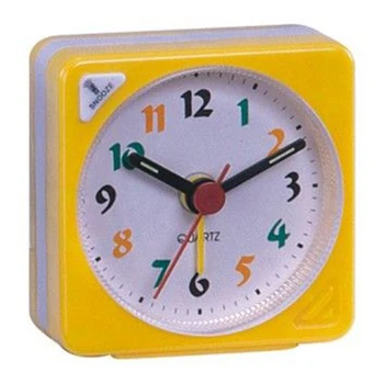 Декоративен часовник, 1 бр. Батерия в комплекта не е включена, аларма, нощни часове за спалня, за настолен пластмасов квадратен движат.Безшумен