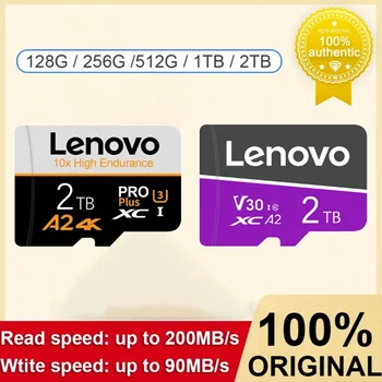 Карта с Флаш Памет Lenovo High Speed Micro SD TF Card 1TB 512GB 256GB 128GB V10 Mobile Съхранение на SD-Карта За Игри на Nintendo Switch