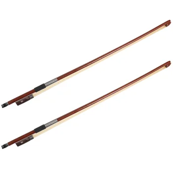 2 бр. дървени части за скрипичного лук, професионални музикални инструменти, универсални, добре балансирани, с бяла опашка, произведени студент