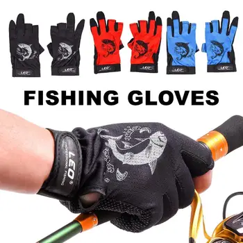 1 чифт ръкавици за риболов, ръкавици с 3 пръста, нескользящие дишащи ръкавици за риболов без пръсти, бързо съхнещи ръкавици за спорт на открито