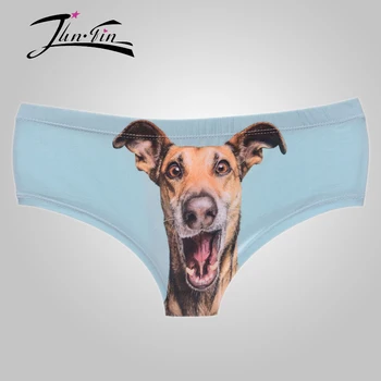 happy dog 2016 Нови сладки секси гащи Panites femme с 3D принтом, бельо, бельо