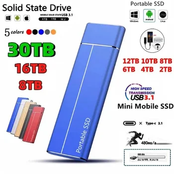 SSD-Диск 64 TB HDD 2,5 Твърд Диск Високоскоростен Твърд Диск TB 32 16 TB 8 TB 4 TB HD SATA Диск Вътрешен Твърд Диск За Преносим КОМПЮТЪР