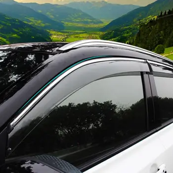 За Suzuki Vitara Escudo 2015 2016 2017 ABS Прозорец Козирка вентилационна (противовакуумна) канална Козирка От Дъжд Защита От Слънцето Дефлектори Шатри на Кутията Подслон