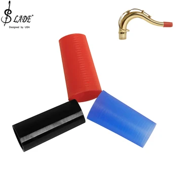 Защитен калъф за саксофон с извито брачните, пробковый силиконов калъф, подходящ за тенор/алт-саксофон, сменяеми аксесоари от корк
