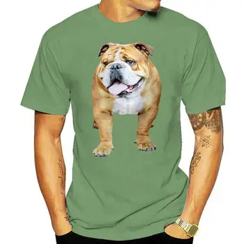 Булдог Английски Куче Тениска Топ Дизайн На Тениска Мъжка Тениска Размер S-Xxl Хип-Хоп Тениска