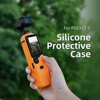 Защитен калъф за фотоапарат Спортна камера силиконов калъф за защита от сблъсък, който е съвместим с DJI OSMO Pocket 3