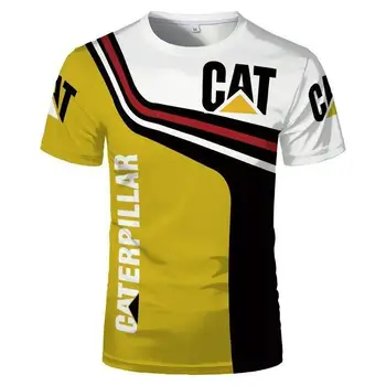 Лятна тениска Caterpillar 3DT 2023, мъжки тениски с 3D-принтом 