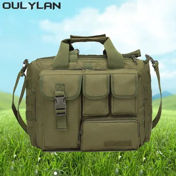 OULYLAN Мъжки градинска армията чанта с голям капацитет, чанти за лаптопи, преносима чанта за къмпинг, туризъм чанта за инструменти.