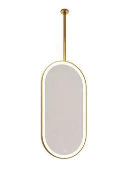 Съвременно потолочное подвесное огледало с овални механизъм за повдигане на интелектуална прашка за баня