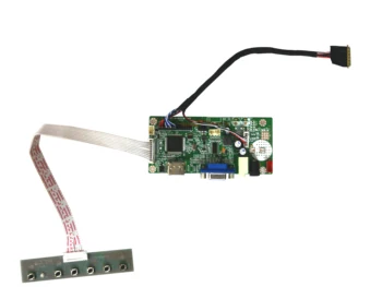 Комплект платка с LCD контролер, VGA, LVDS, съвместими с HDMI, за 15,6-инчов led екран CLAA156WA11A 1366x768