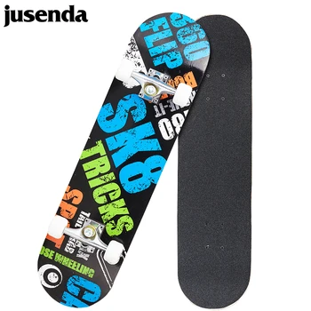 Jusenda Skateboard 31 'Double Балансьор Mini Longboard Пълна Скейтборд Дъска Кленовая Комплект С Подшипниковыми Колела Тийнейджър Възрастен На Улицата