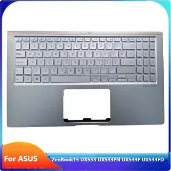 MEIARROW New/org За ASUS ZenBook 15 UX533 UX533F UX533FD поставка за ръце EUR на горния капак, клавиатура, сребрист
