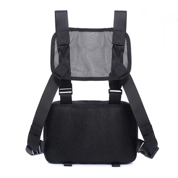 Тактическа жилетка, нагрудная чанта за отдих на открито, преносима функционална чанта YKK zipper city black