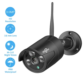 3,0-мегапикселова IP камера за сигурност, Уеб камера за видео Система за наблюдение на Интелигентна система за откриване на движение и предупреждения Без ръководството на потребителя