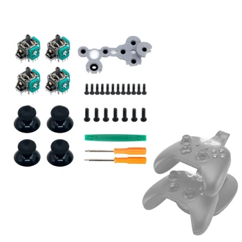 3D Аналогов джойстик, капачка за сензорен модул, комплект токопроводящих гумени облицовки за игрови аксесоари за XBOX ONE/ ONE SLIM/S серията X