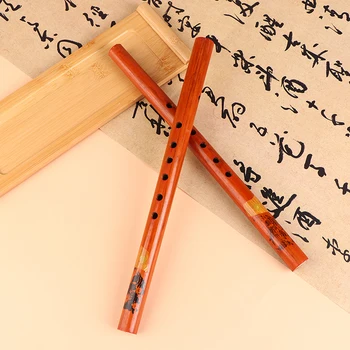 Бамбук флейта 1БР 33 см Здрава китайската традиционна флейта за изпълнение на бамбукова Xiao Disi Вертикална бамбукова флейта Музикален инструмент