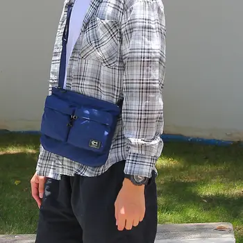 2021 Мъжки улични чанта Mini Момче, мъжки чанти-месинджър, висококачествени водоустойчива чанта през рамо за мъже, чанта през рамо за бизнес пътувания