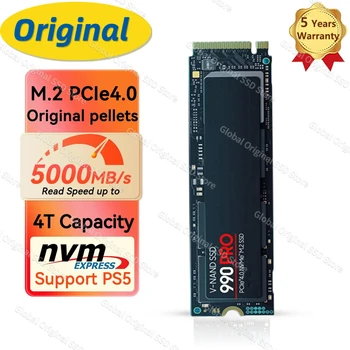 M. 2 SSD M2 1 TB И 2 TB 4 TB PCIe Gen 4.0 x4, Твърд Диск NVMe ™ 2.0 HDD Твърд Диск 990 Pro С Охлаждаща Подложка за лаптоп Ps5