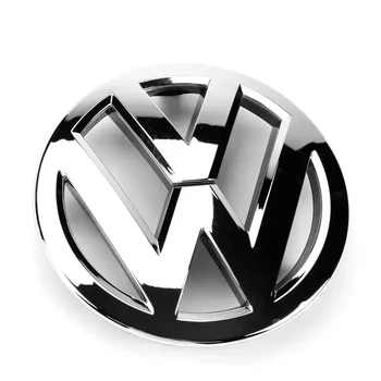 132 мм за Touran 2011 Хромирана емблема на предната решетка на автомобила Автомобилни аксесоари Иконата за Логото