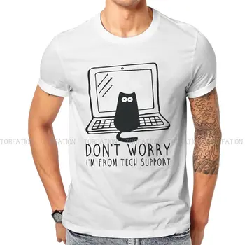 Операционна система Linux Тениска от полиестер Tux Penguin От Техническа поддръжка Класическа Тениска Homme Men Tee Shirt Ofertas Голяма Разпродажба