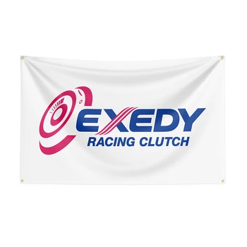 Флаг Exedys размер 3x5 фута, банер състезателен автомобил с принтом от полиестер за декор 1
