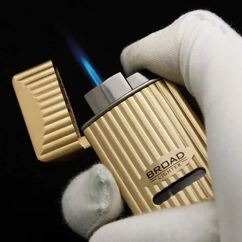 Запалки за пури, ветрозащитный реактивен фенер, запалки за еднократна употреба, бутан, Видима газово прозорец, Метална запалка В подарък на приятел