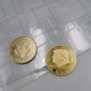 Подарък Медальони Събиране на монети в стил САЩ Икона на 58-ия Президент на САЩ Начало декор Възпоменателни монети на президента на Америка Доналд Тръмп
