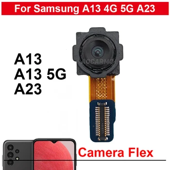 Оригинална Предна Селфи-Камера За Samsung Galaxy A13 в а23 A235 A136 A135F Задната Сверхширокая Дълбочина Макро фотография Модул Задната част на Основната Камера Flex