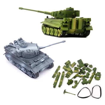 4D Военна модел резервоар 1:72, играчка за деца, монтаж за възрастни, Изграждане на оръжие, Кола-оръдие, Немската армия Тигър на Втората световна война, пъзел, Направи си сам, подарък А26
