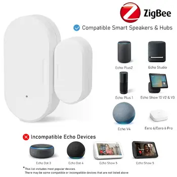 Изисква мобилно приложение на Hristo Smart Zigbee 3.0 Door Sensor Security-защита на Smart Home Remote Alarme Детектор Hub