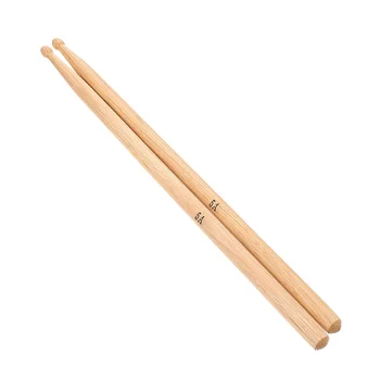1 Чифт професионални дъбови барабанни пръчки 5A Практични дървени барабанни пръчки за изпълнение