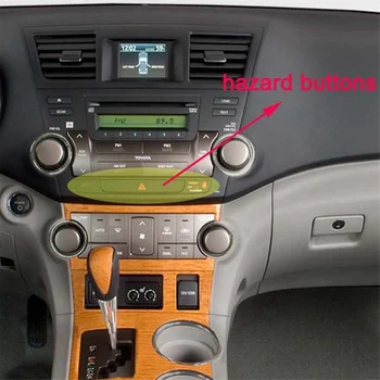 Превключвател за аварийно осветление на автомобила за Toyota Highlander 2007-2014 Индикатор за предупреждение за опасност