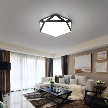 Тавана лампа Nordic Diamond LED Light за спални, нова лампа за осветление на хола, минималистичная лампа за офиса, led дистанционно управление