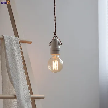 IWHD Керамични Led Окачен Лампа с една Глава До Промишлен Извънбордов Светильником в стил Loft в Ретро стил Японски Hanglamp Lamparas Edison