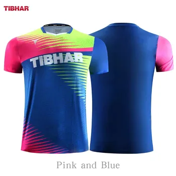 Оригинална риза за тенис на маса Tibhar 02305, удобна спортна риза за тренировки с къс ръкав, Бързосъхнеща тениска за пинг-понг топка За мъже и жени