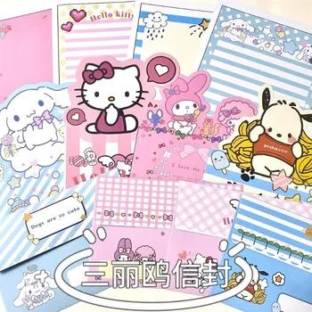 Sanrio Cinnamoroll Pochacco Hello Kitty My melody нов сладък творчески канцелярский плик с анимационни модел празнична поздравителна картичка