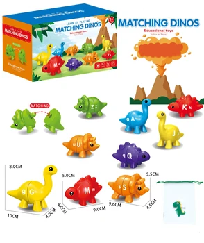 Детска Игра с Избора на букви За Динозаври С Шарени Сметка на Предучилищното Образование Montessori Learningc Образователна Играчка