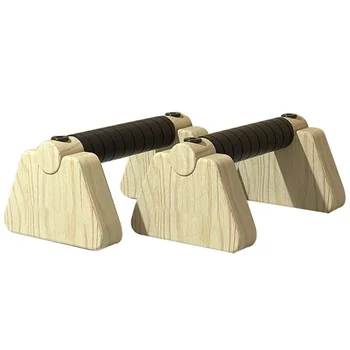 Дръжки за дома за упражнения Floor en Stand Up Буковая греда се Използва за гимнастически инвентар Pull Parallettes Push Wood