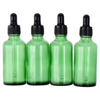 12шт Зелена стъклена бутилка-краен еднократна употреба, 2 мл, бутилка за ракия, бутилка за очни медицина пипети, необходими лабораторни химикали