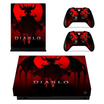 Детска стикер Diablo Skin за конзолата Xbox One X и 2 винил кожи контролери