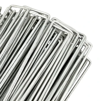 Тежкотоварни Антикоррозийный 50 опаковки градински кол от поцинкована стомана Почва котва сребро