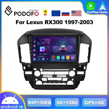 Podofo CarPlay Android Автомагнитола За Lexus RX300 Toyota Блатар 1997-2003 Мултимедия Видео GPS Навигация 2din Главното Устройство Стерео