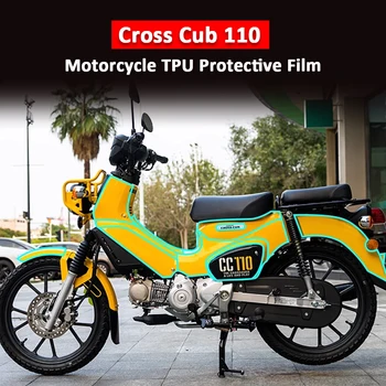 За HONDA Cross Cub 110 CC110 CC 110 Защитно фолио за обтекател мотоциклет Защитно фолио от TPU срещу надраскване, Прозрачен филм