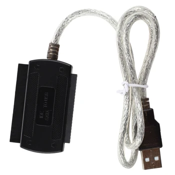 Нов USB 2.0 IDE SATA S-/2.5/3.5 Кабел-адаптер (Adapter Cable)